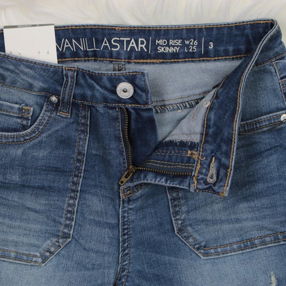 Vanilla Star Juniors Ripped Skinny Jeans - Picture 4 of 8